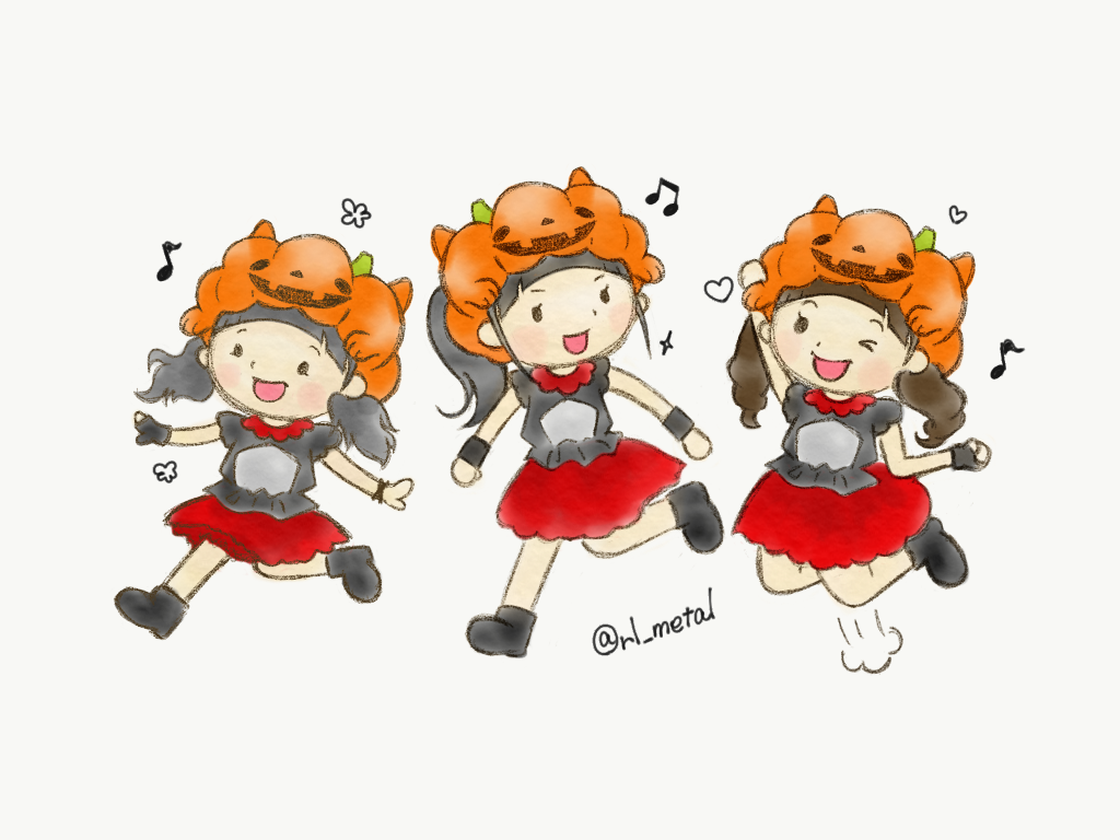 BABYMETAL ハロウィンイラスト